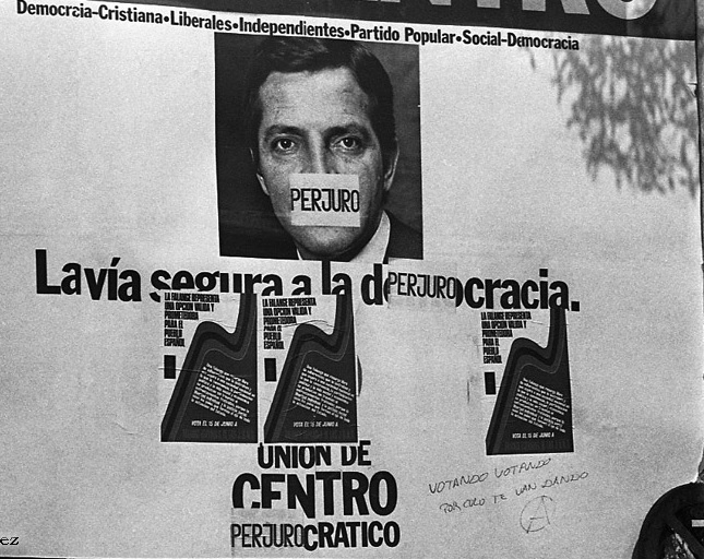 Suárez perjuro, Barrio Salamanca, Madrid 1977